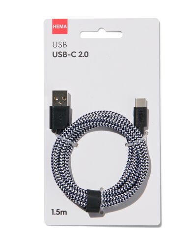 laadkabel USB/USB-C 1.5m - 39630175 - HEMA