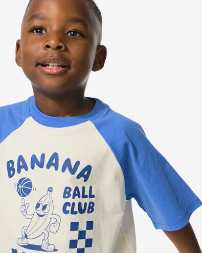 kinder T-shirt geblokt blauw - 30793003BLUE - HEMA