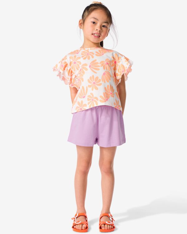 ensemble vêtements enfant t-shirt et short coton rose rose - 30861447PINK - HEMA