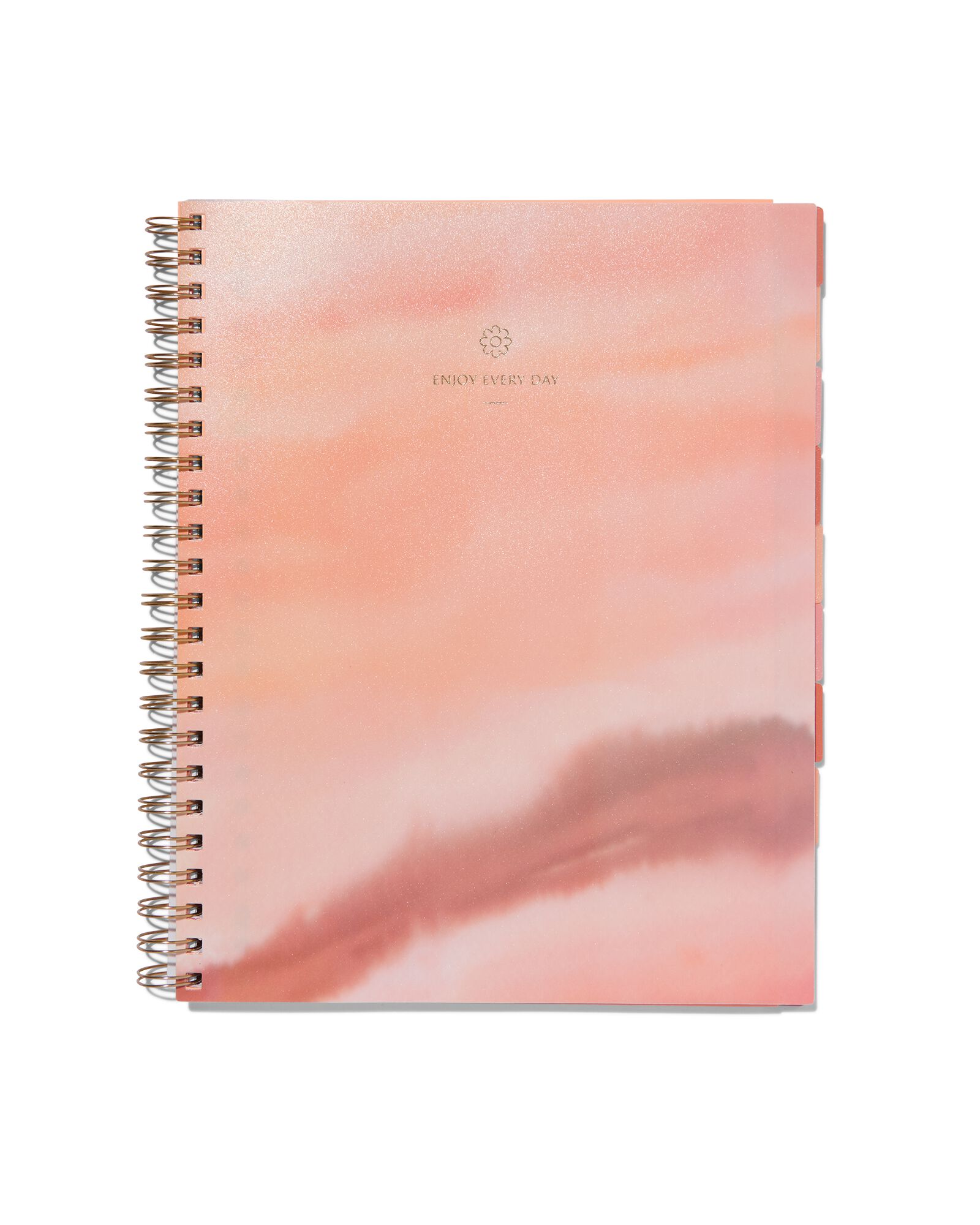 cahier &agrave; spirale 10-en-1 A4 &agrave; grands carreaux (Sey&egrave;s) d&eacute;grad&eacute; de couleurs - 14190054 - HEMA