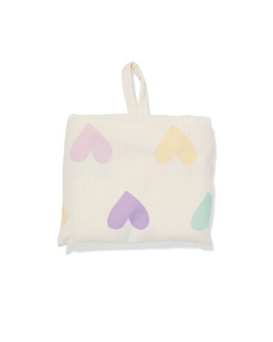 Canvastasche, 42 &times; 36 cm, Herzen, beige  - 14540282 - HEMA