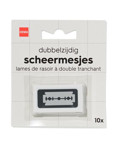 recharges de lames de rasoir double face - 10 pi&egrave;ces - 11937300 - HEMA