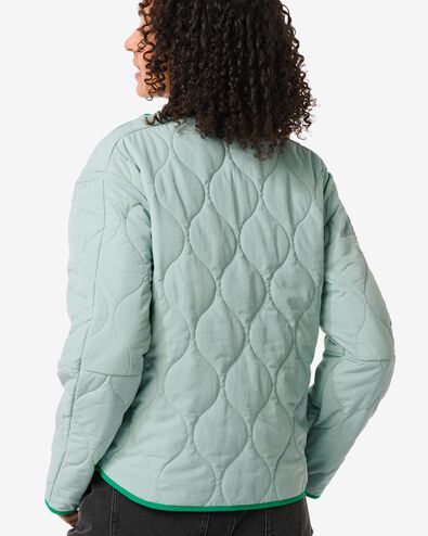 manteau réversible femme Eloise avec manches zippées vert M - 36279767 - HEMA