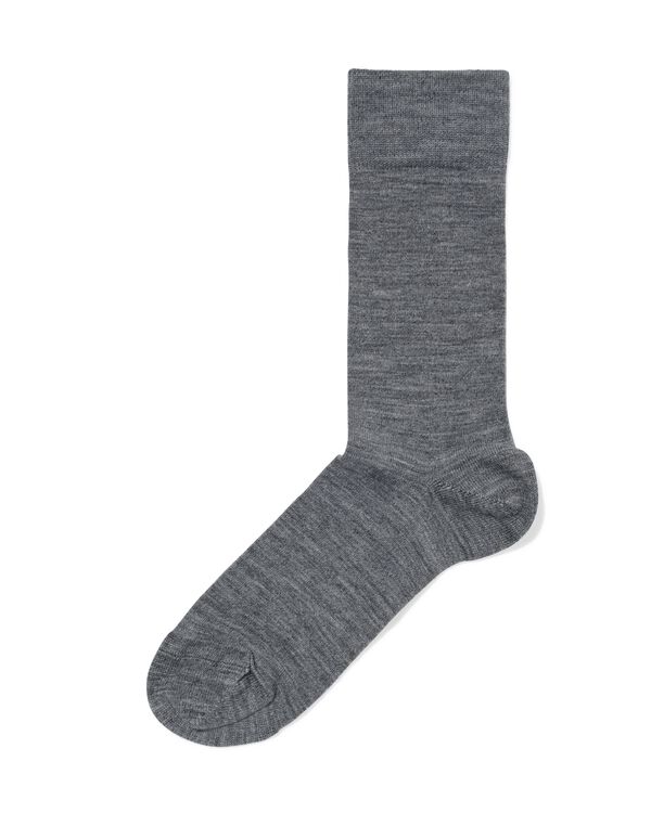 chaussettes laine homme gris fonc&eacute; gris fonc&eacute; - 4120425DARKGREY - HEMA