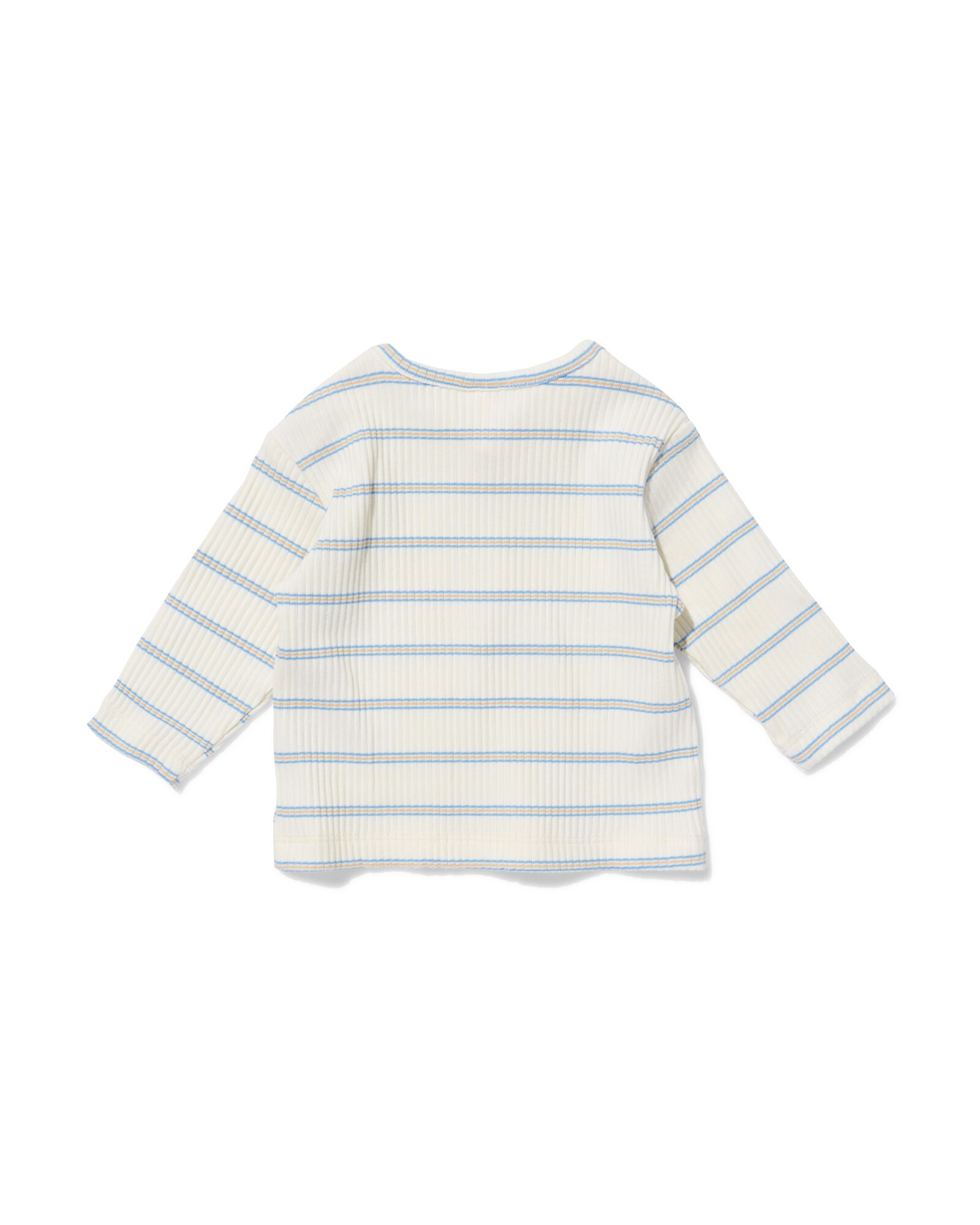 Newborn-T-Shirt aus Jersey, gestreift eierschalenfarben eierschalenfarben - 33453420OFFWHITE - HEMA