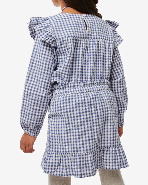 chemise enfant seersucker lichtblauw - 1000030016 - HEMA