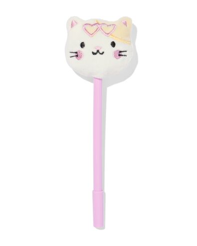 stylo 19,6 cm chat peluche - 14402107 - HEMA