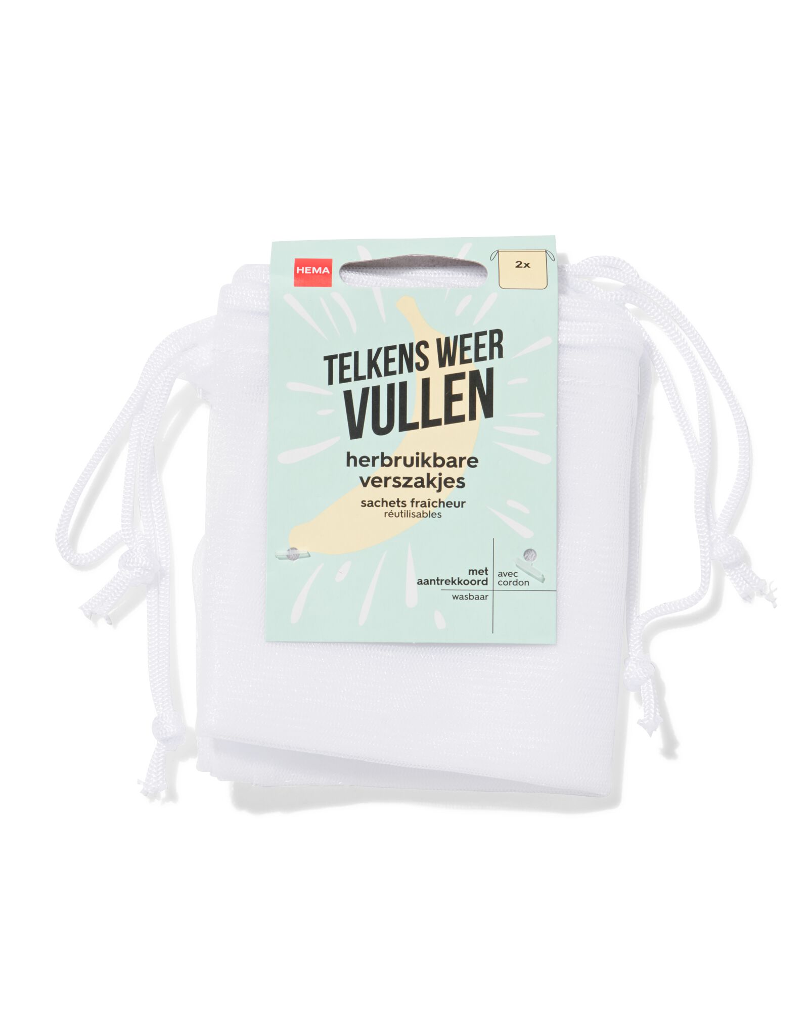 sachets fruits et l&eacute;gumes - 2 pi&egrave;ces - 20500286 - HEMA