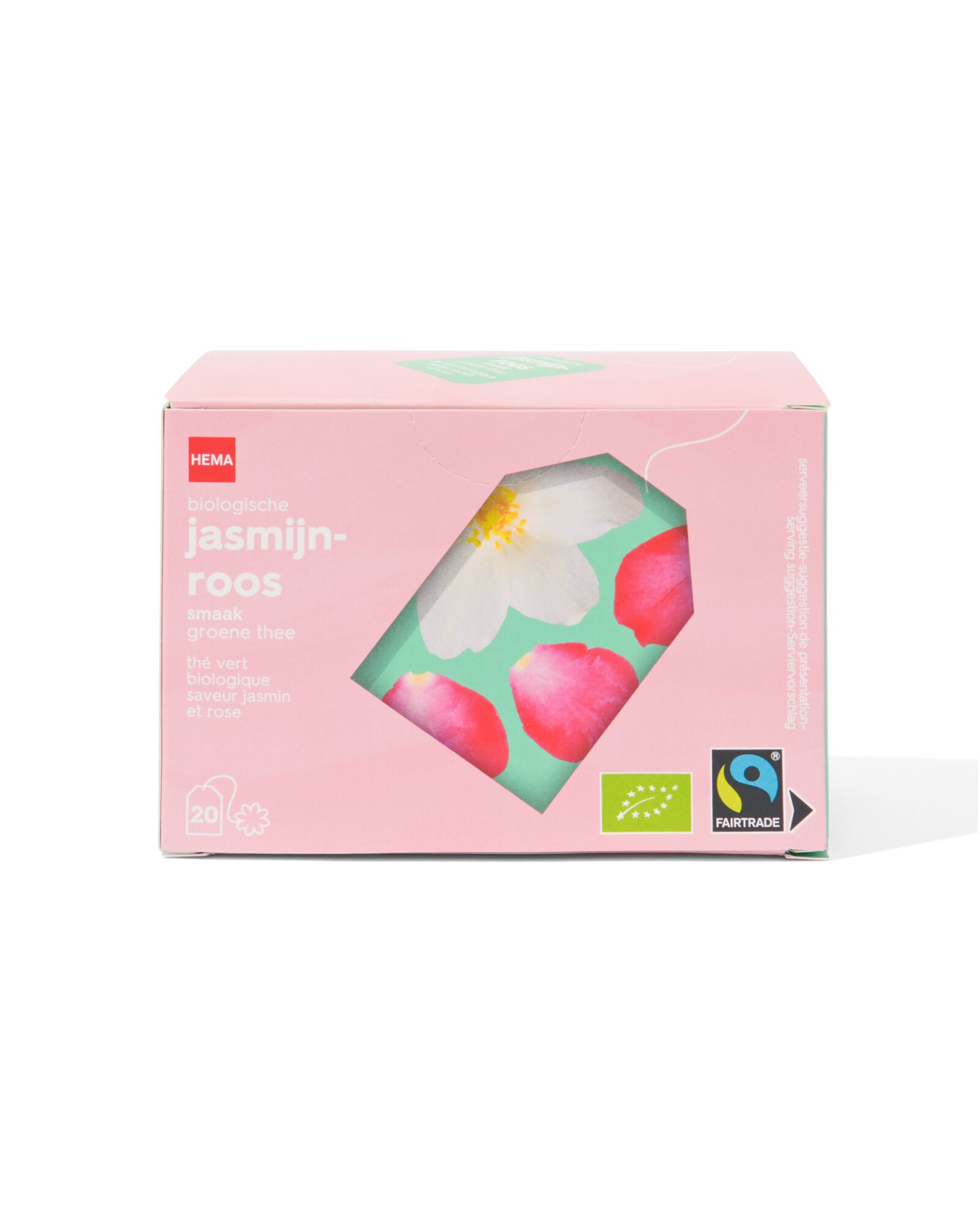 biologische groene thee jasmijn roos - 20 stuks - 17190303 - HEMA