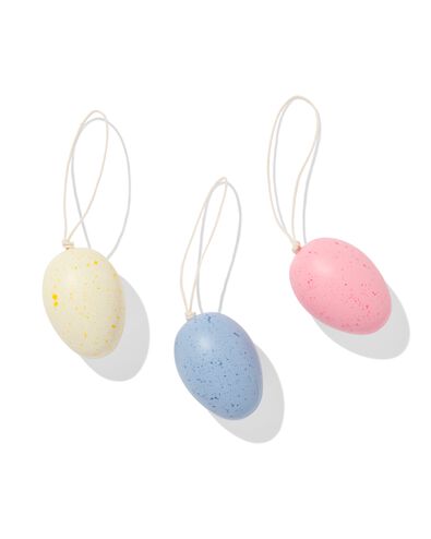 d&eacute;corations &agrave; suspendre de P&acirc;ques plastique &oelig;uf - 3 pi&egrave;ces - 25800170 - HEMA