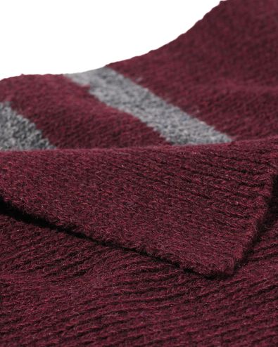 herensjaal grijs-rood - 16500026 - HEMA