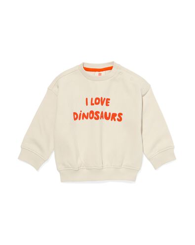 Baby-Sweatshirt, Dinosaurier ecru 86 - 33185445 - HEMA