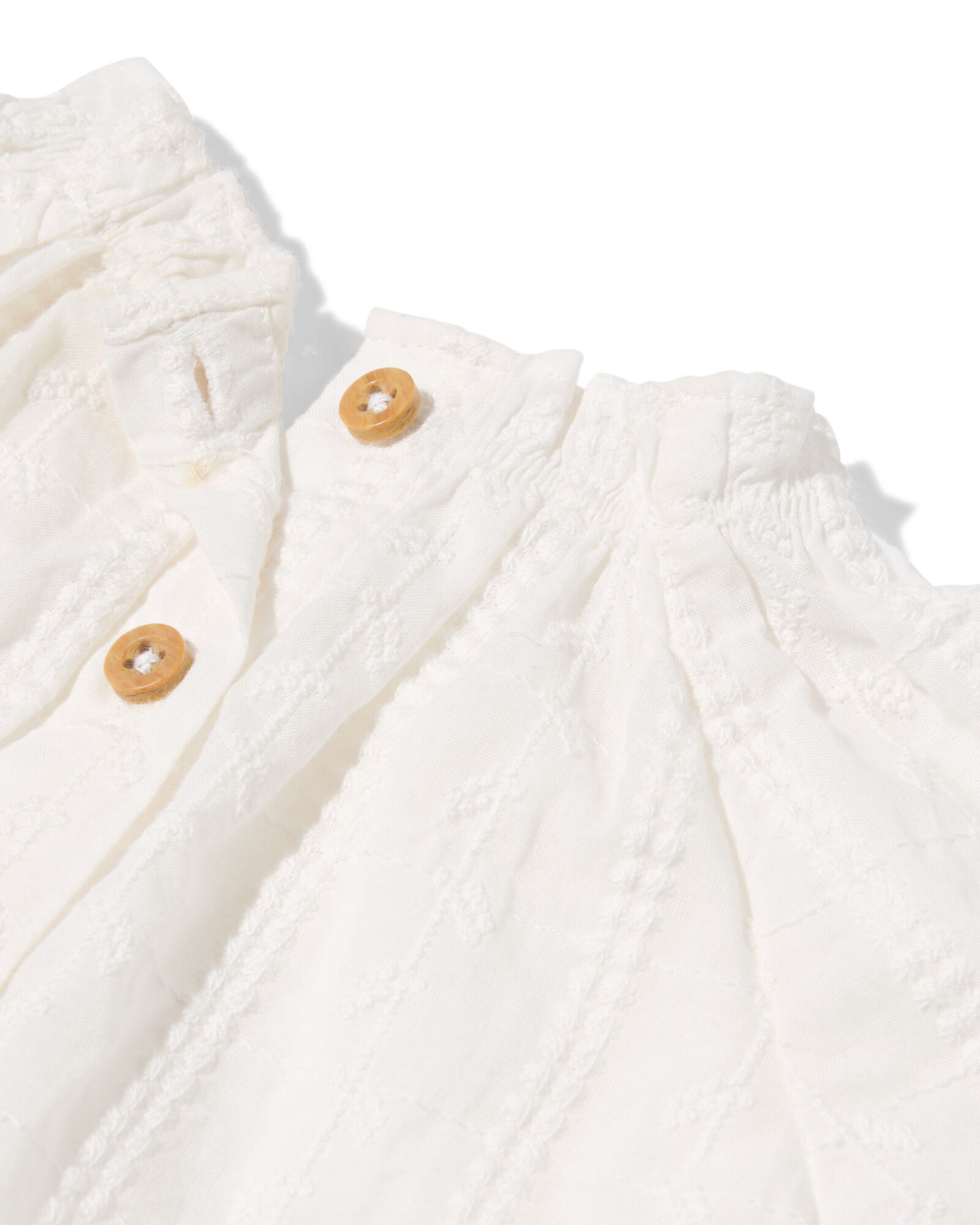 Baby-T-Shirt mit Stickerei eierschalenfarben eierschalenfarben - 33453920OFFWHITE - HEMA