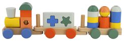 Eisenbahn mit Formen, Holz 43,5 cm - 15130170 - HEMA