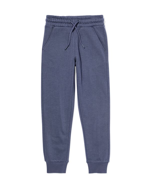 kinderbroek sweatstof blauw blauw - 30719402BLUE - HEMA