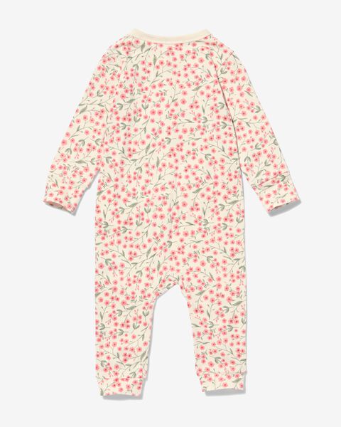 Baby-Pyjama, Baumwolle, Blumen eierschalenfarben 74/80 - 33390921 - HEMA