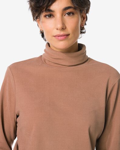 damestrui Emilia fleece taupe - 36205920TAUPE - HEMA