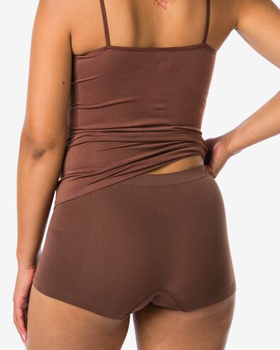 boxer femme marron fonc&eacute; marron fonc&eacute; - 19670725DARKBROWN - HEMA