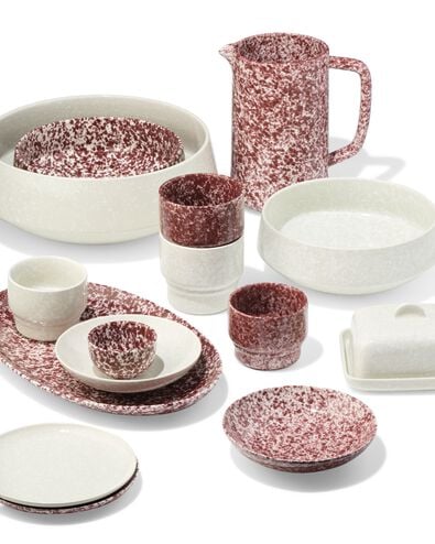 Salatsch&uuml;ssel &Oslash; 21 cm, Trend, Steingut, gesprenkelt, gr&uuml;n - 9650414 - HEMA