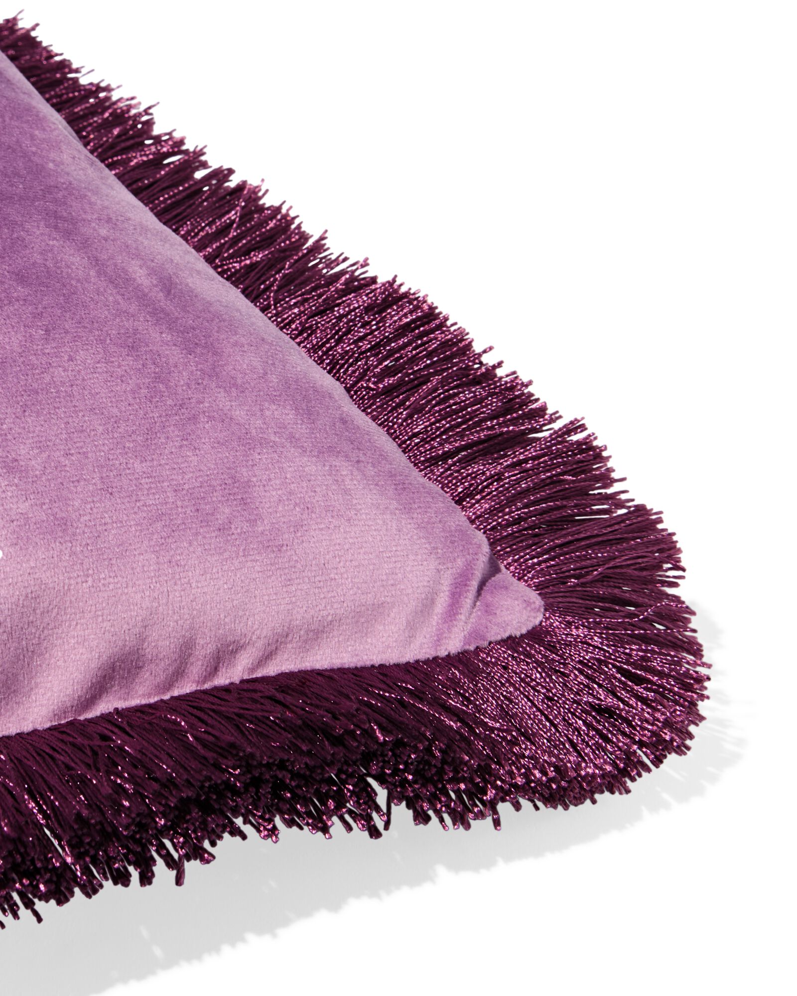 housse de coussin 50x50cm franges rose - 7325160 - HEMA