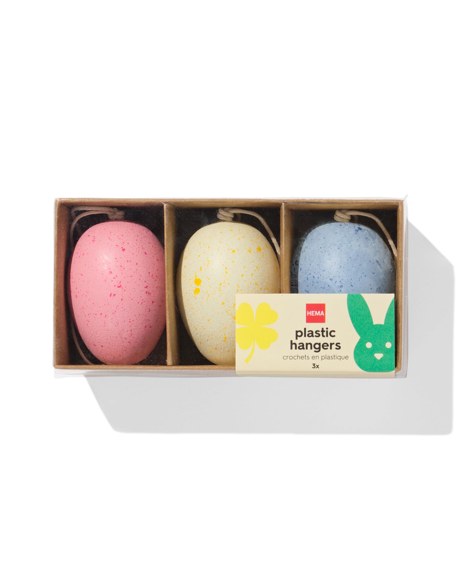 d&eacute;corations &agrave; suspendre de P&acirc;ques plastique &oelig;uf - 3 pi&egrave;ces - 25800170 - HEMA