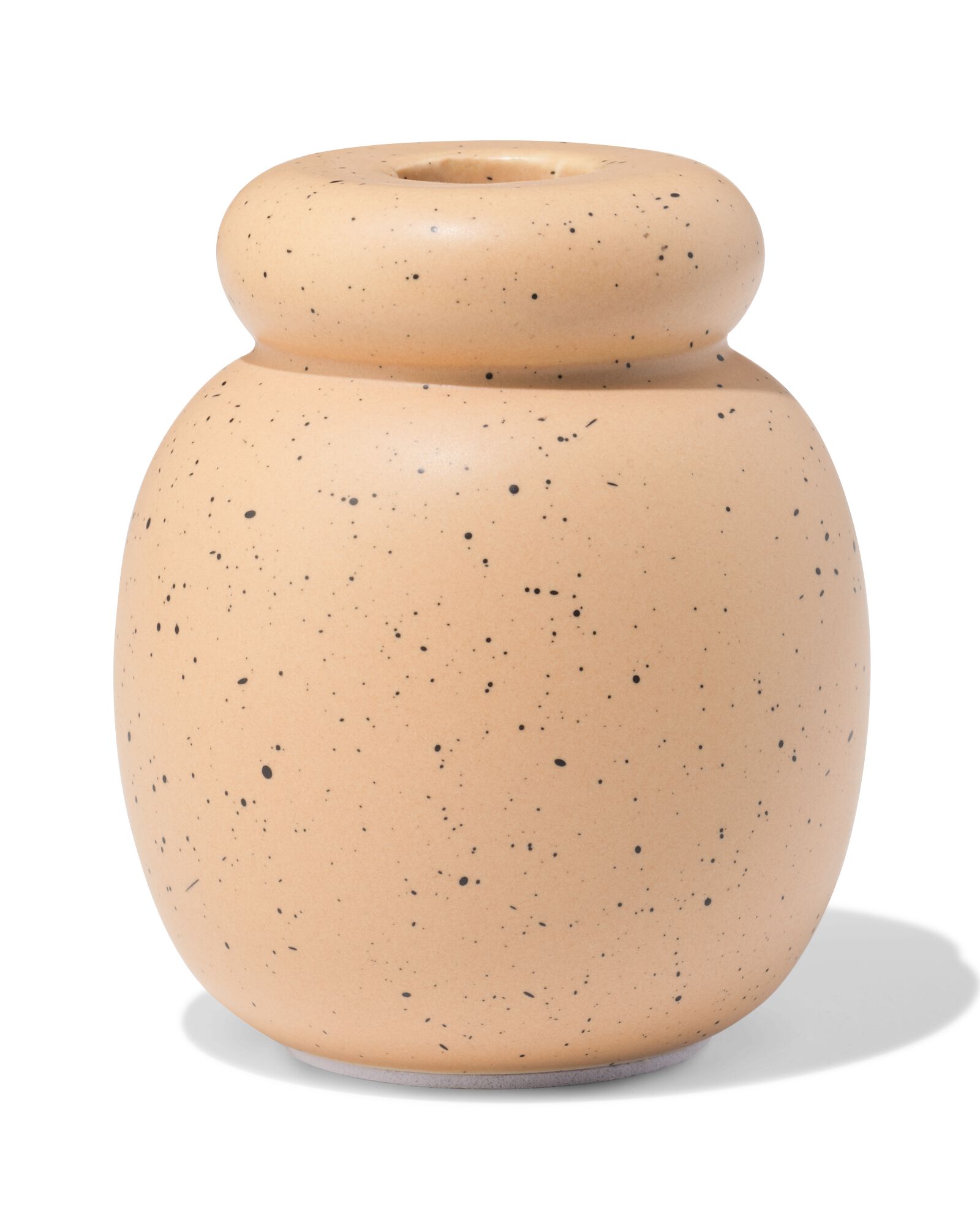 bougeoir 8,5x10 cm c&eacute;ramique brun clair - 13325045 - HEMA