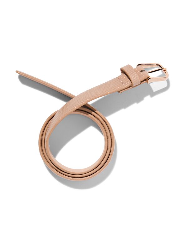 Damen-G&uuml;rtel, Animalmuster, 2.3 cm beige beige - 1000029989 - HEMA