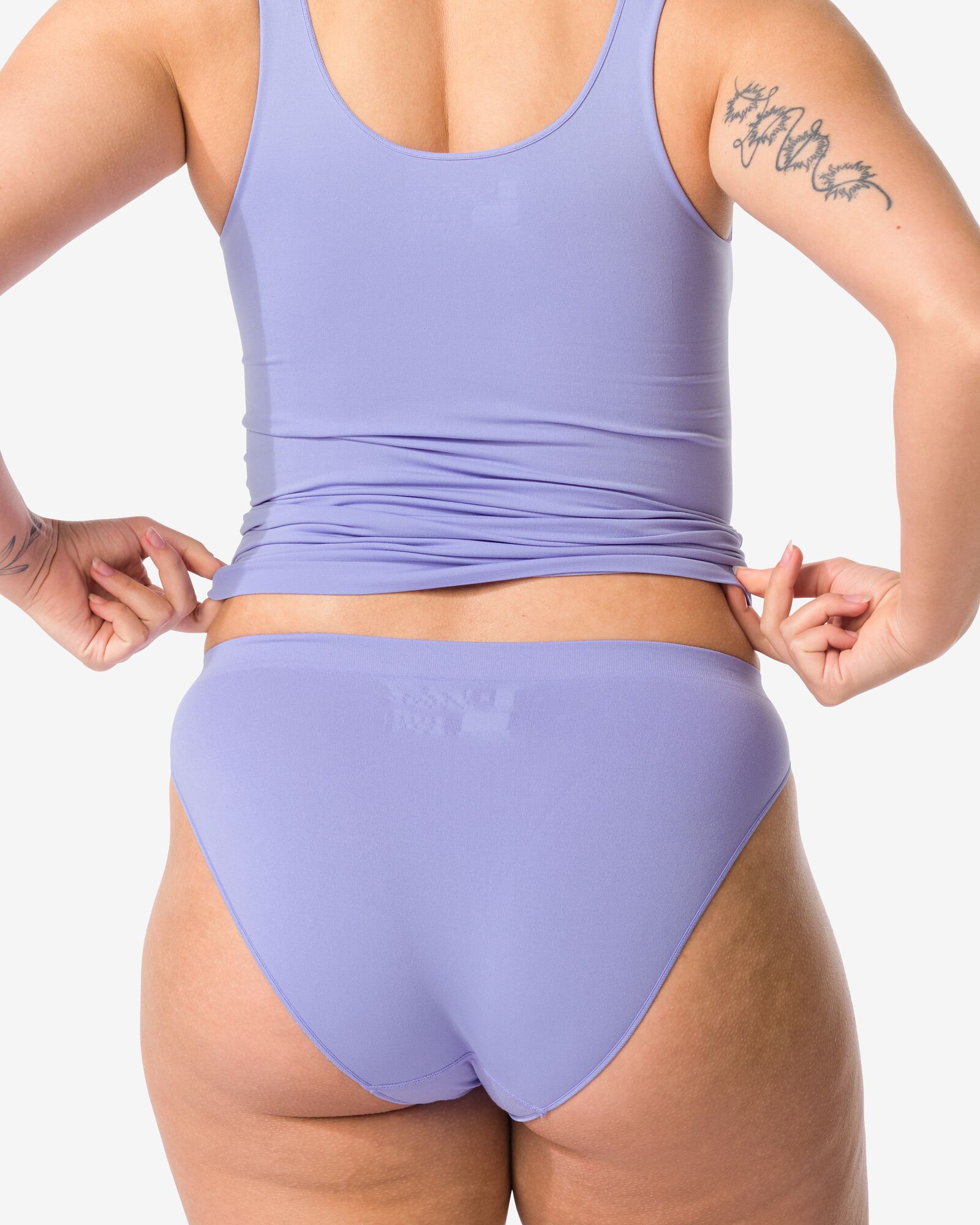 Damenslip nahtlos aus Mikrofaser blau - 19680822BLUE - HEMA