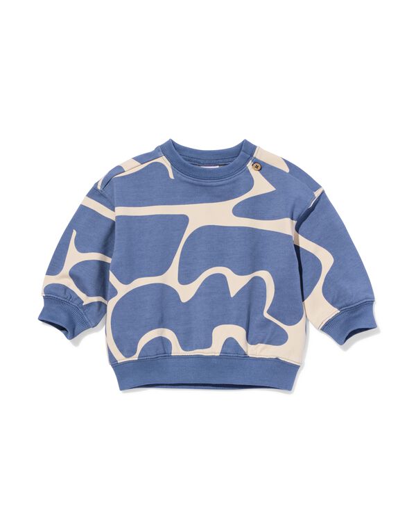 sweat abstrait b&eacute;b&eacute; bleu bleu - 33165270BLUE - HEMA