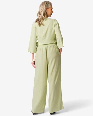 pantalon femme Dawn coupe large vert clair vert clair - 36211470LIGHTGREEN - HEMA
