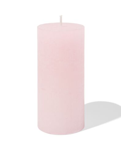 bougies rustiques rose pâle 5 x 11 - 13504106 - HEMA