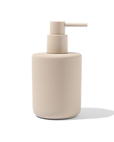 distributeur &agrave; savon c&eacute;ramique sable &Oslash;8x15 - 80330114 - HEMA