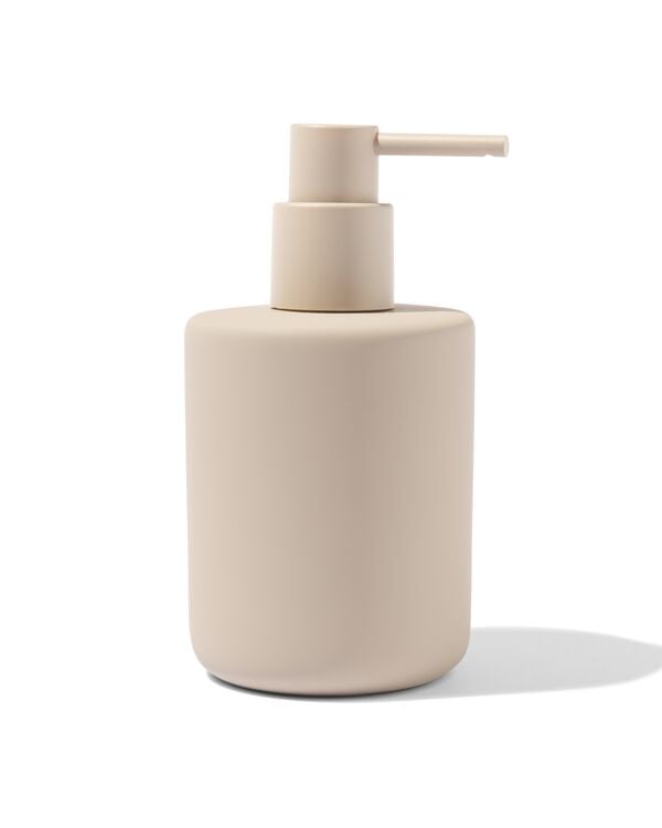 distributeur &agrave; savon c&eacute;ramique sable &Oslash;8x15 - 80330114 - HEMA