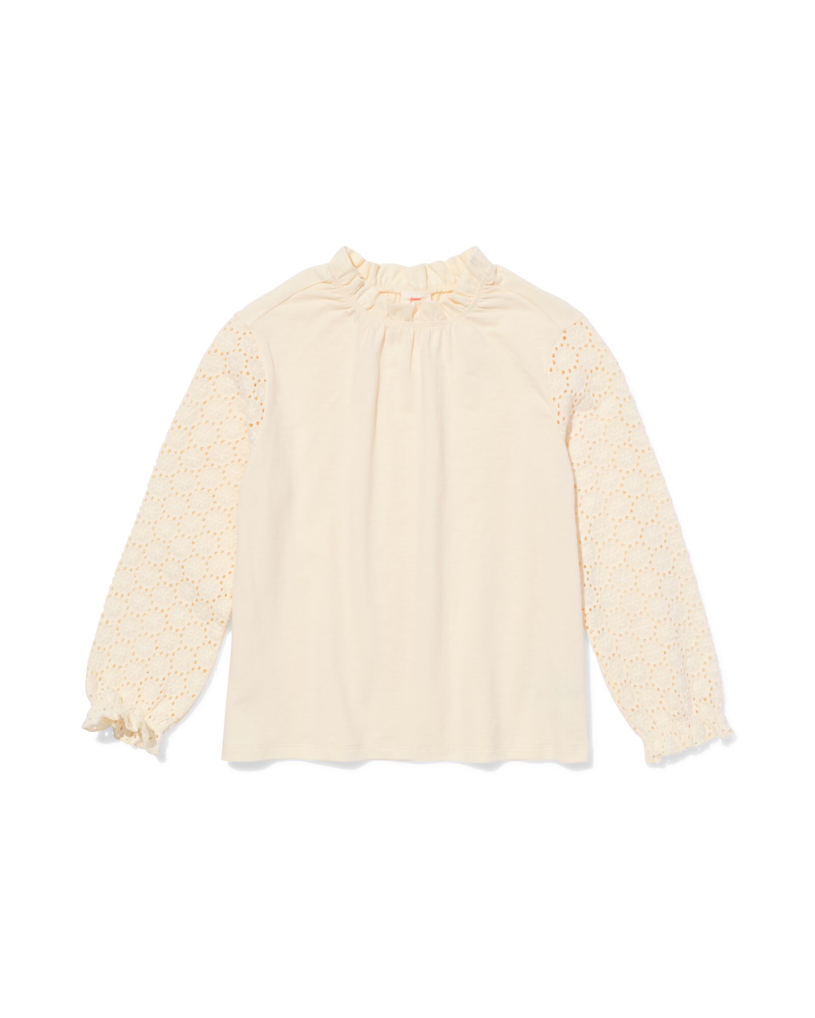 kindertop broderie ecru - 30823446ECRU - HEMA