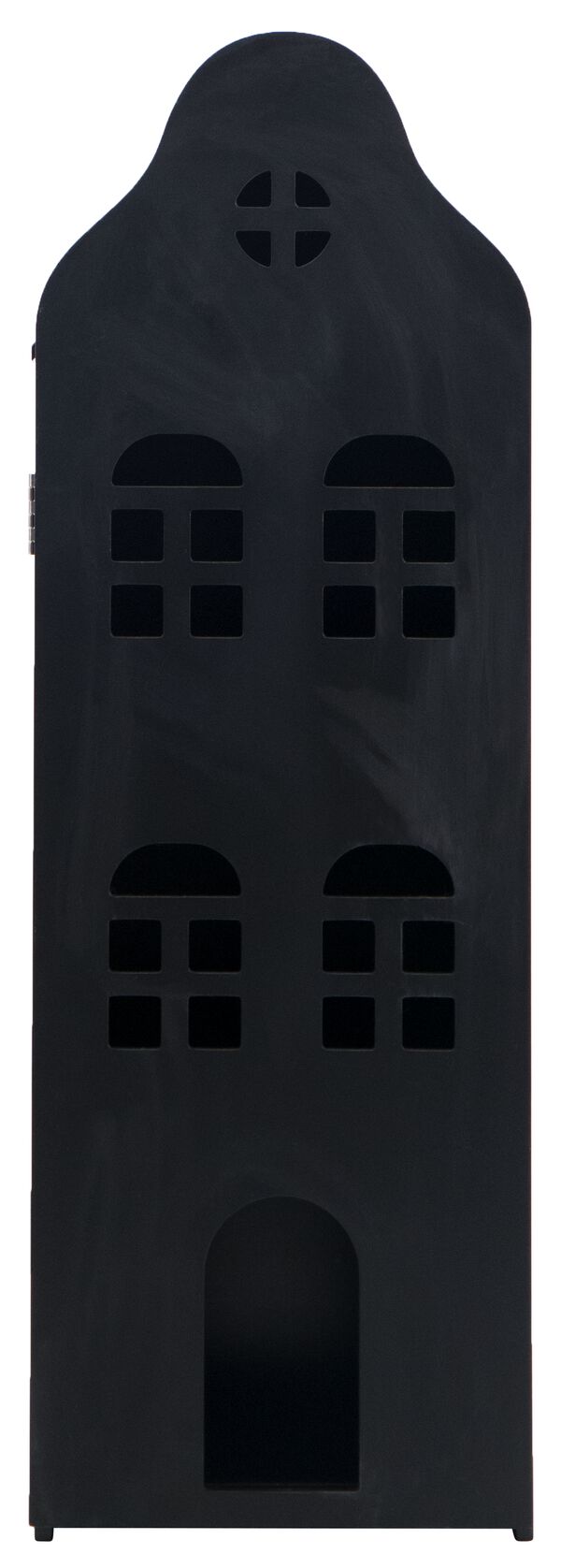 maison de canal en bois noir tableau 24.5x25x75 - 15130037 - HEMA