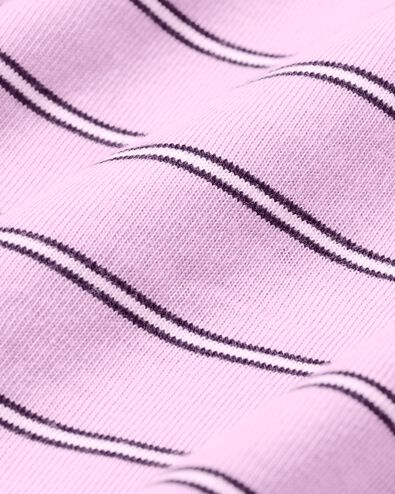 Damen-T-Shirt Elif, Jersey, gestreift rosa - 36206870PINK - HEMA