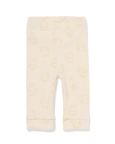 legging Miffy &eacute;volutif nouveau-n&eacute; c&ocirc;tel&eacute;  &eacute;cru &eacute;cru - 33441120ECRU - HEMA