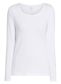 Basic-Damen-T-Shirt weiß - 1000005478 - HEMA