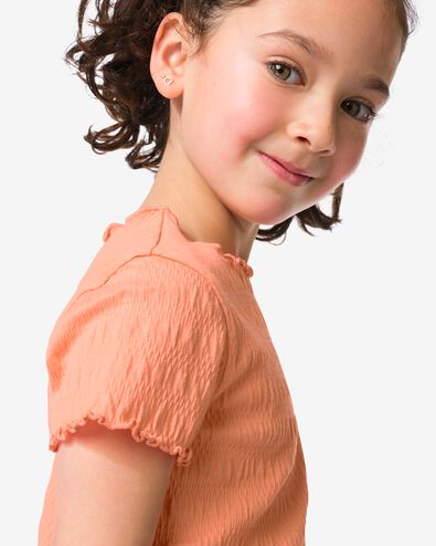 kinder T-shirt koraal koraal - 30846602CORAL - HEMA