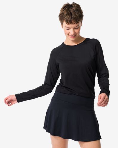 Damen-Sportrock schwarz schwarz - 36020127BLACK - HEMA