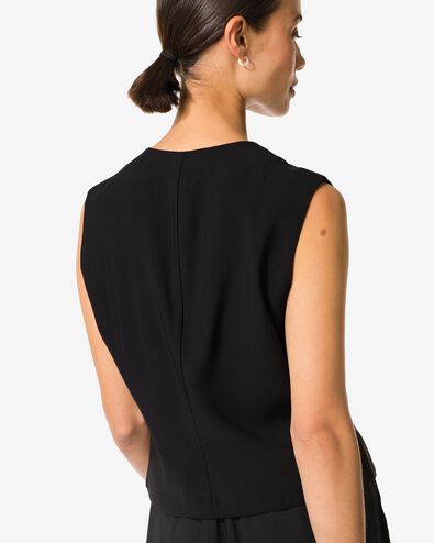 damesgilet Daisy zwart - 36205540BLACK - HEMA