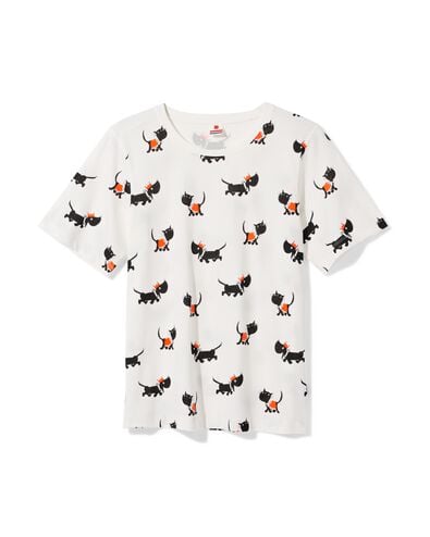Takkie dames T-shirt jersey WK wit wit - 36208730WHITE - HEMA