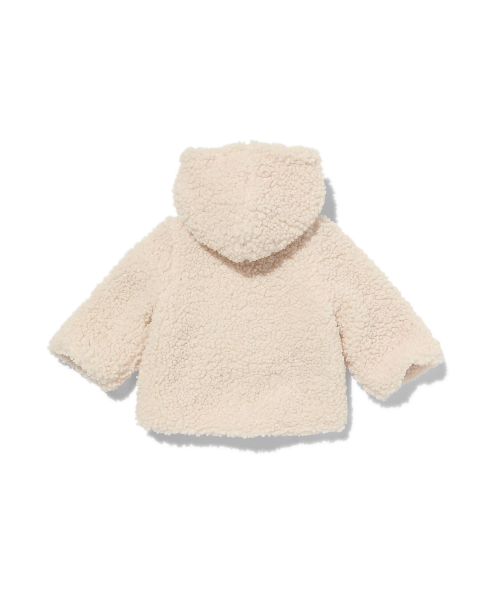 manteau bébé teddy avec capuche écru écru - 33176540ECRU - HEMA