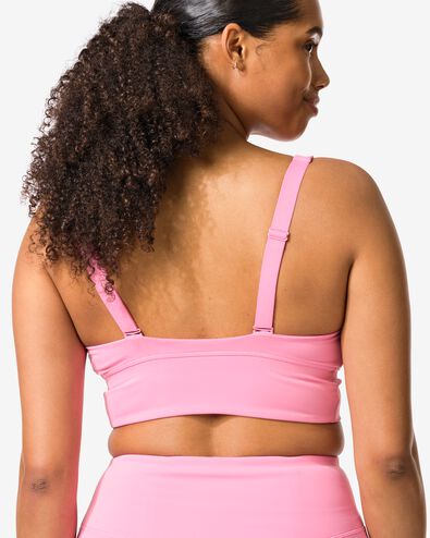 Sport-BH mit Unterst&uuml;tzung Light, b&uuml;gellos  rosa rosa - 21700315PINK - HEMA