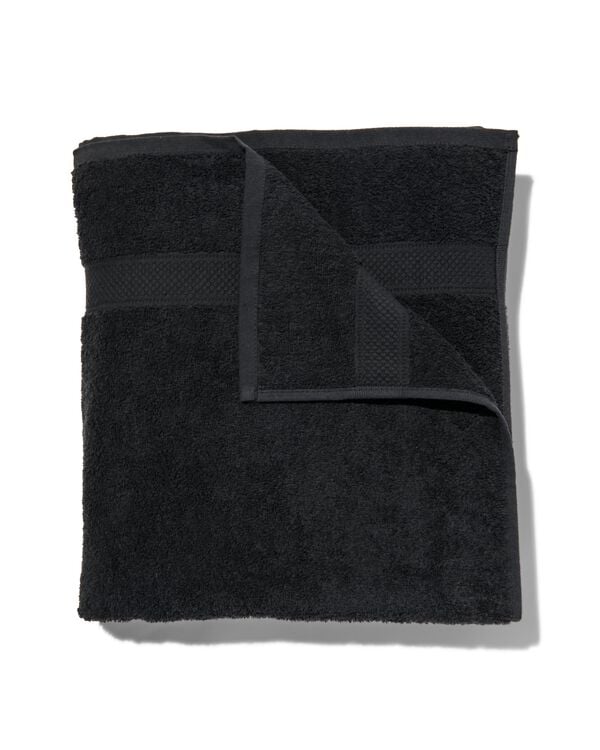 handdoek 100x150 zware kwaliteit zwart zwart handdoek 100 x 150 - 5230083 - HEMA
