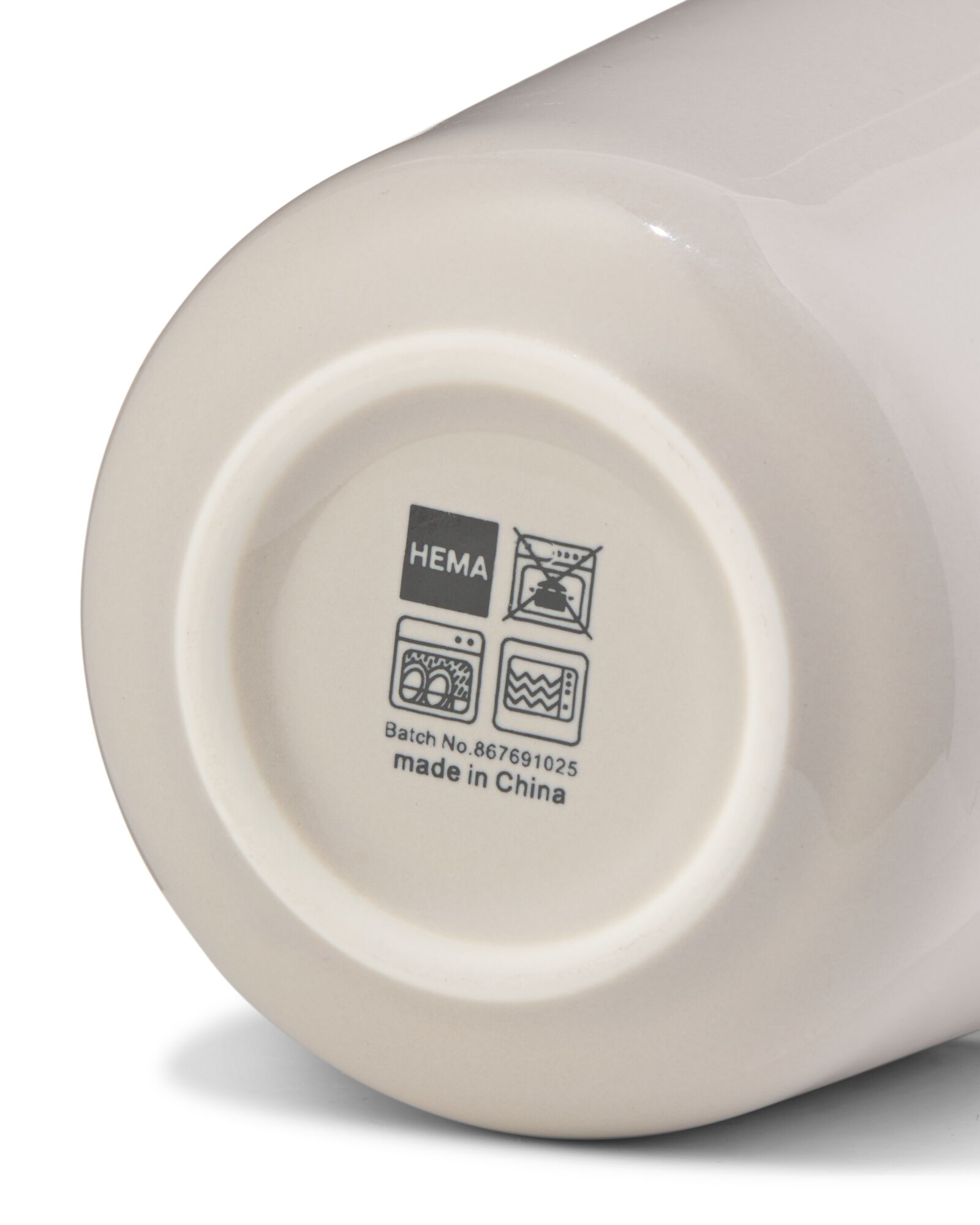 mug KNAP new bone gris - 80660311 - HEMA