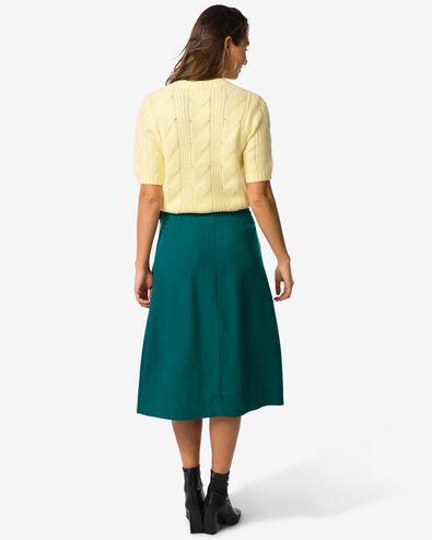 Damen-Wickelrock Inez mit normaler Passform und Wicklung dunkelgr&uuml;n dunkelgr&uuml;n - 36207380DARKGREEN - HEMA