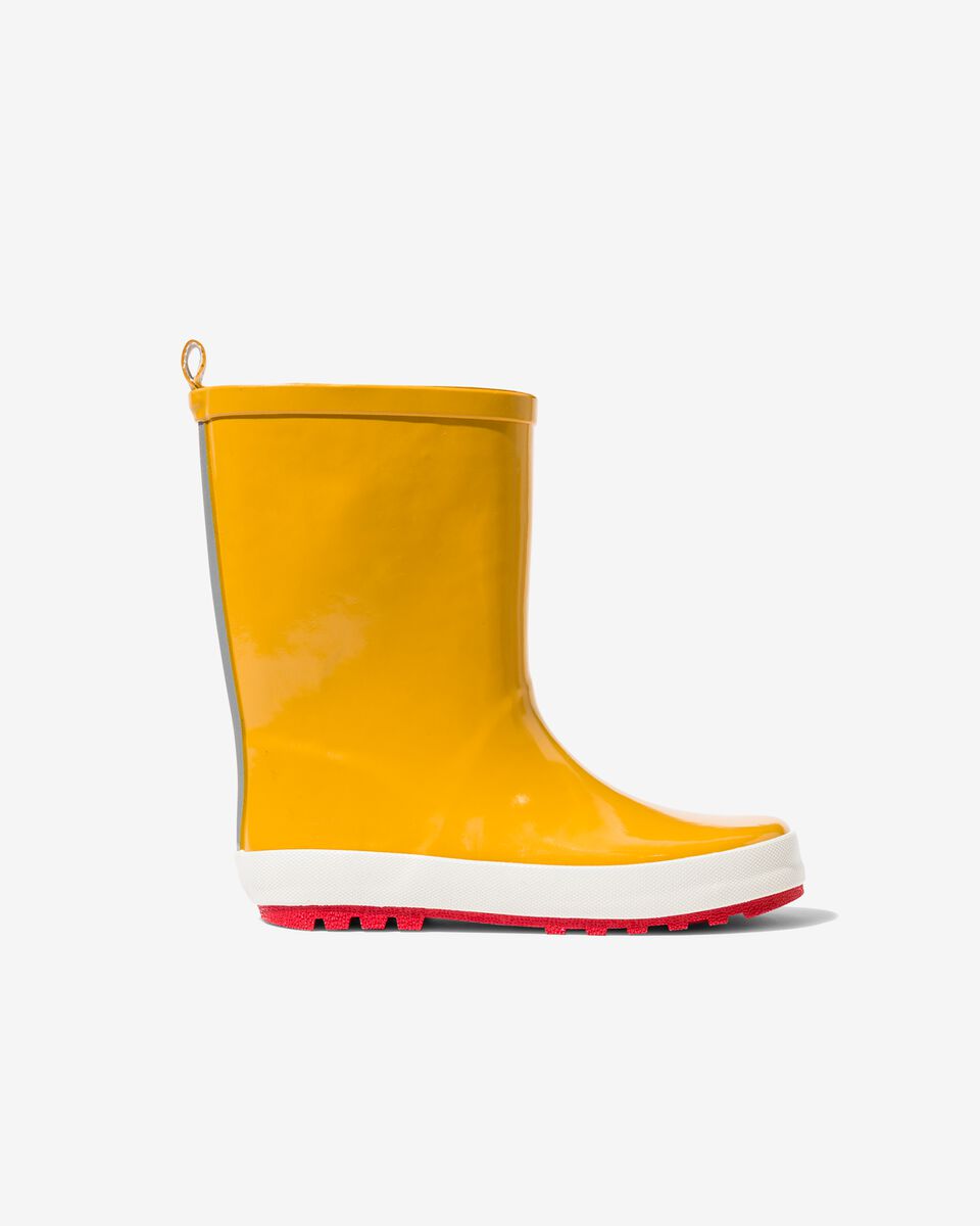bottes de pluie enfant caoutchouc jaune jaune - 1000029895 - HEMA
