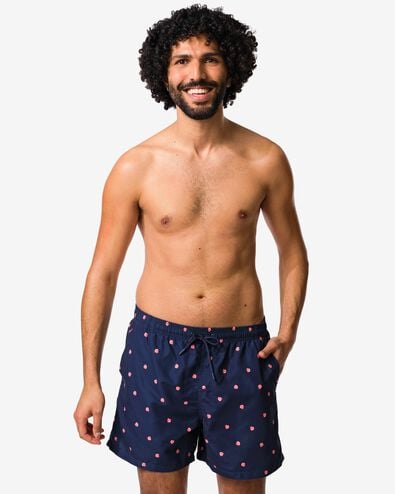 Herren-Badehose Pieter, Muscheln dunkelblau dunkelblau - 22100150DARKBLUE - HEMA