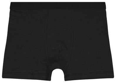 3er-Pack Kinder-Boxershorts, elastische Baumwolle schwarz schwarz - 1000022754 - HEMA